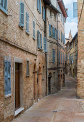Fototapeta na wymiar Scenic view in Urbino, city and World Heritage Site in the Marche region of Italy.