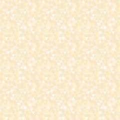Geometric vector pattern with light golden triangles. Geometric modern ornament. Seamless abstract background