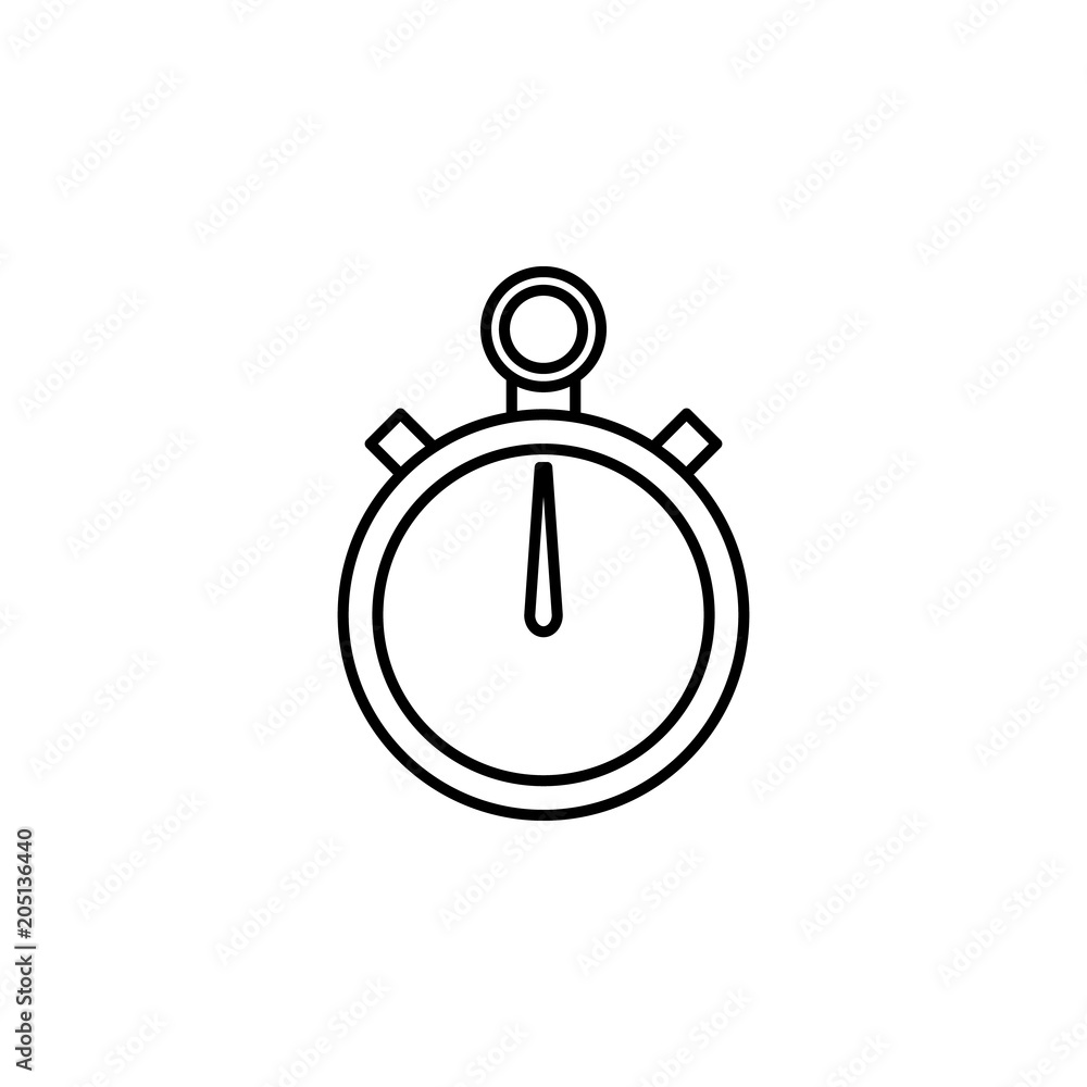 Poster stopwatch icon. element of web icon for mobile concept and web a