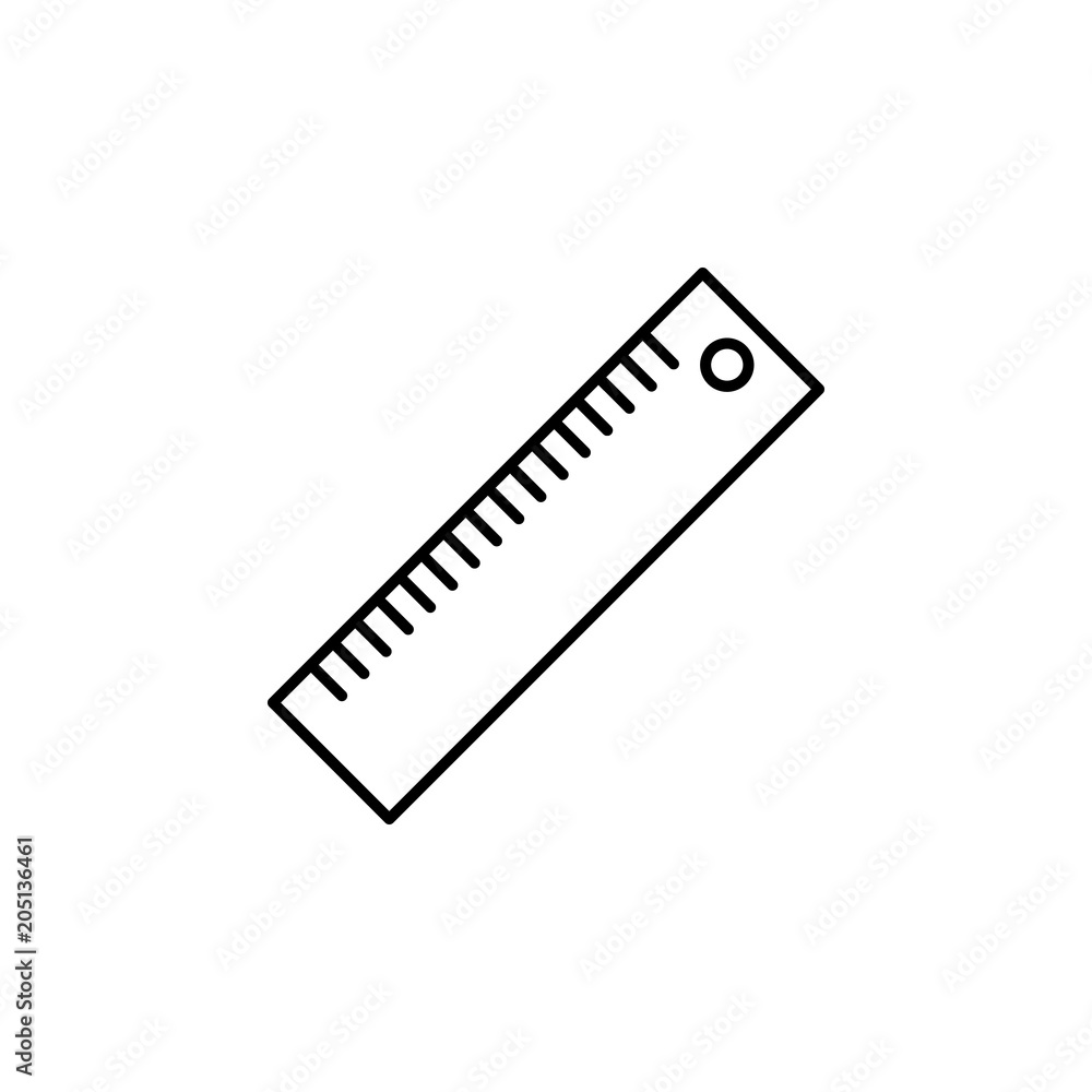 Poster ruler icon. element of web icon for mobile concept and web apps.