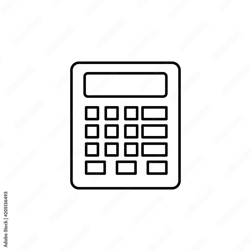 Poster calculator icon. element of web icon for mobile concept and web
