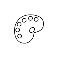 palette for watercolor icon. Element of web icon for mobile conc