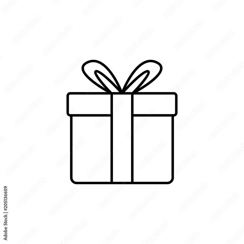 Poster gift box icon. element of web icon for mobile concept and web ap