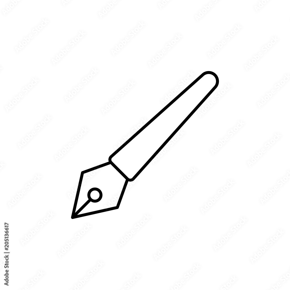 Poster ink pen icon. element of web icon for mobile concept and web app