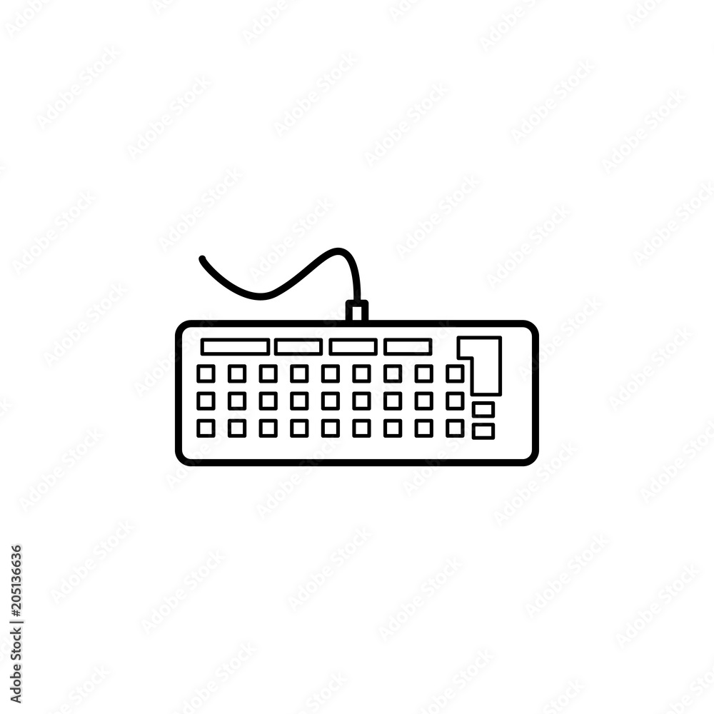 Poster keyboard icon. element of web icon for mobile concept and web ap