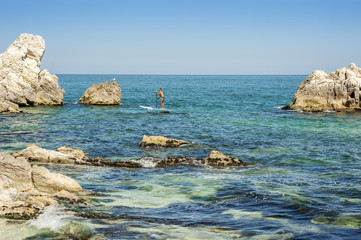 Sup al parco del Conero, Ancona