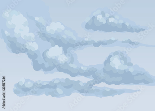 "Clouds. Vector drawing" Stock image and royalty-free vector files on