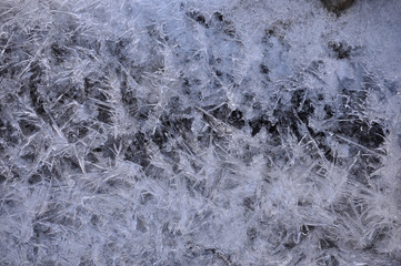 Ice texture. Winter background
