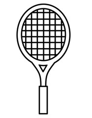 テニスラケット(線画)
