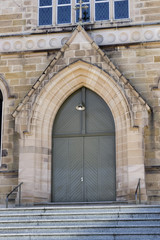 Main door to St mary's church in Ipswich