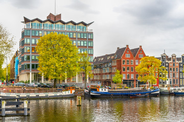 Obraz premium Old historical Amsterdam