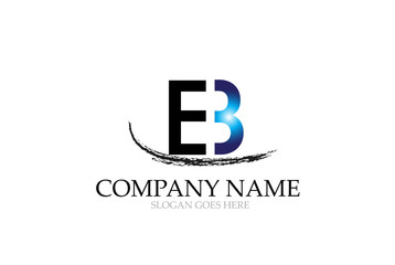Letter EB Logo Design Vector.