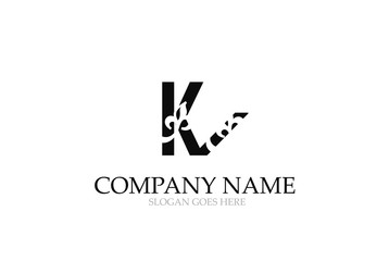Fototapeta premium Abstract Letter K Logo Design Vector.