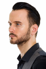 Obraz premium Young handsome bearded businessman