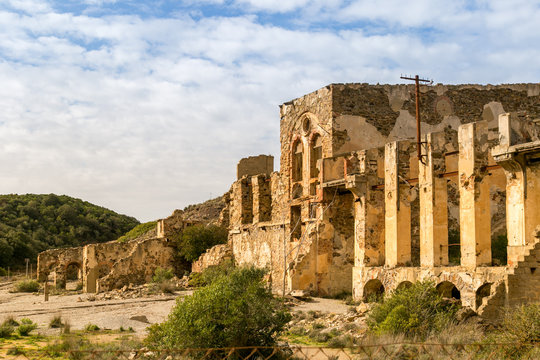 Ingurtosu's mine, Abandoned buildings near Arbus, Sardinia