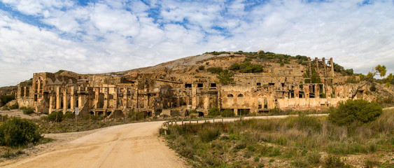 Panoramic view of Ingurtosu's mine, near Arbus