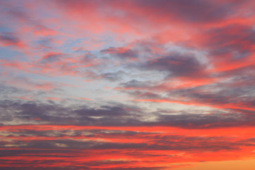 beautiful colorful sky and cloud in twilight time background