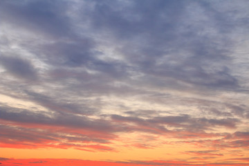 beautiful colorful sky and cloud in twilight time background