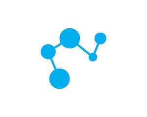 molecule logo vector