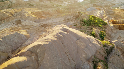 Drone landscape - Sand mine seen from the air