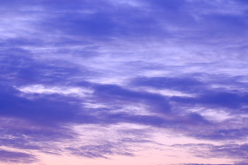beautiful colorful sky and cloud in twilight time background