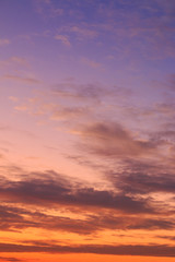 beautiful colorful sky and cloud in twilight time background