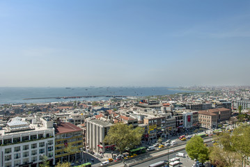 Istanbul, Turkey, 22 May 2006: Kumkapi, sea and buildings