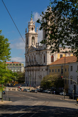 Fototapeta na wymiar Estrela church in Lisbon
