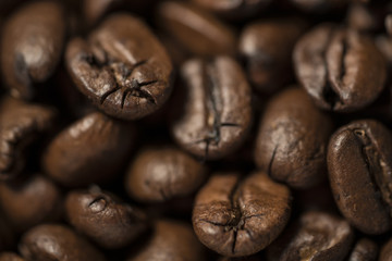 Macro of Coffee Beans