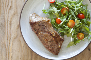 Steak and Salad