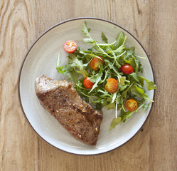 Steak and Salad