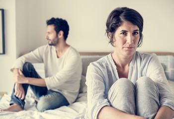 Husband and wife having an argument