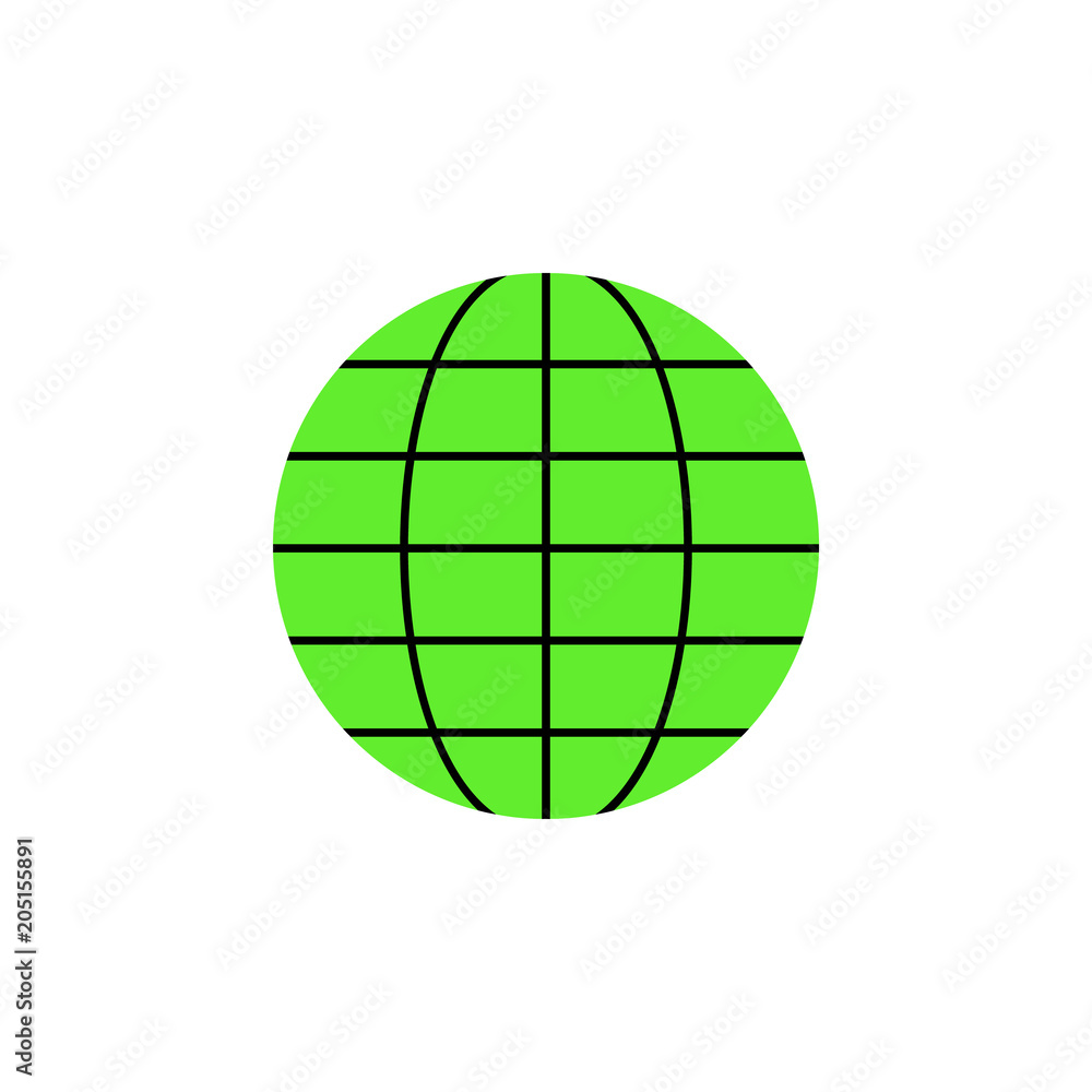Poster globe colored icon. element of web icon for mobile concept and web apps. colored isolated globe icon