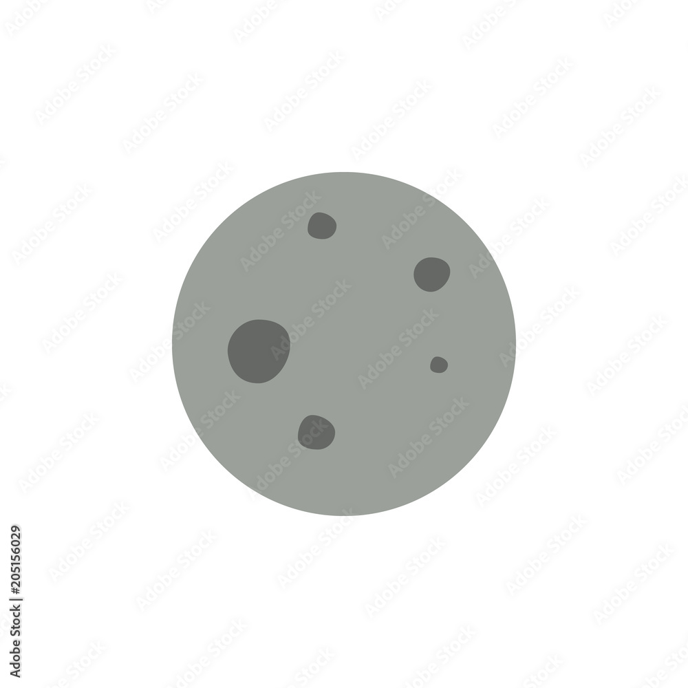 Poster moon colored icon. element of web icon for mobile concept and web apps. colored isolated moon icon c