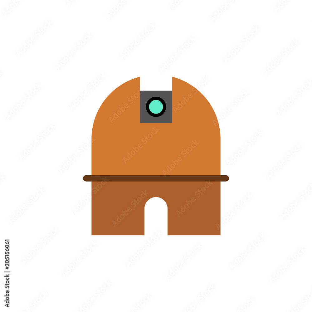Poster observatory colored icon. element of web icon for mobile concept and web apps. colored isolated obse