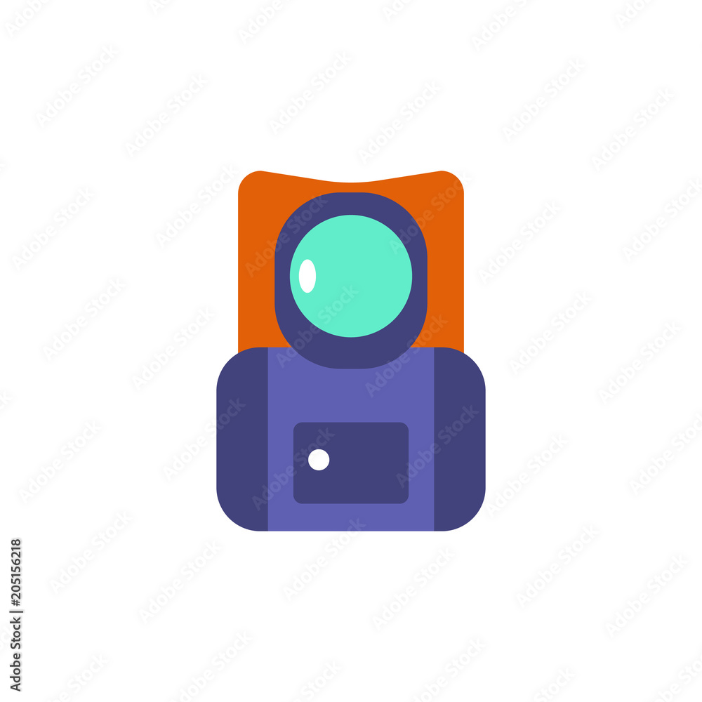 Poster cosmonaut's suit colored icon. element of web icon for mobile concept and web apps. colored isolated