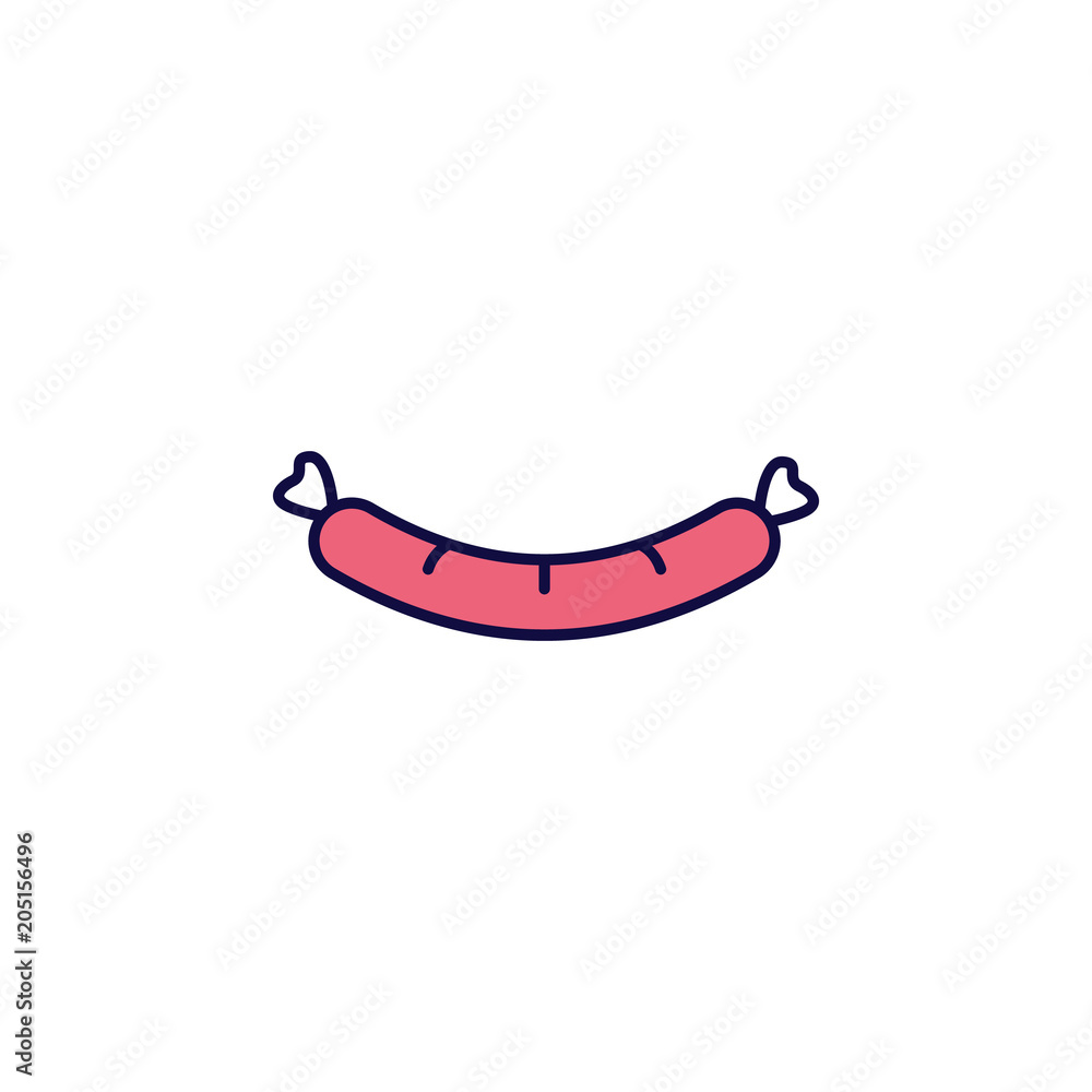 Poster sausages icon. element of simple colored web icon for mobile concept and web apps. isolated sausages