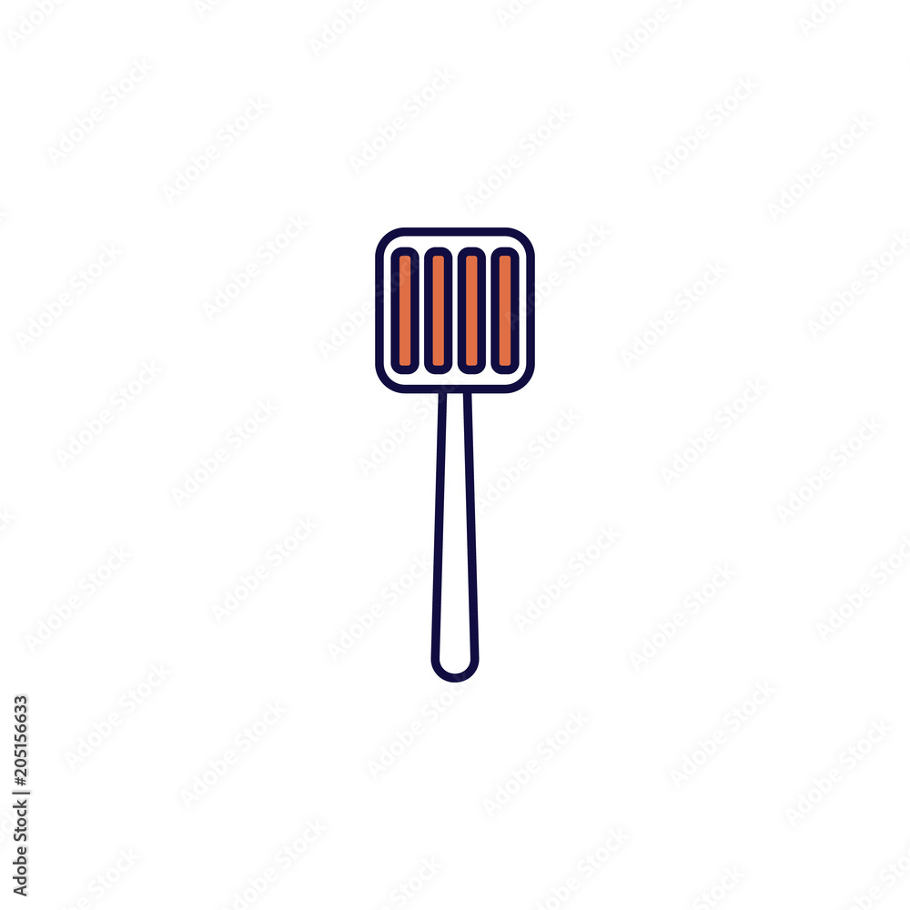 Poster kitchen spatula icon. element of simple colored web icon for mobile concept and web apps. isolated k
