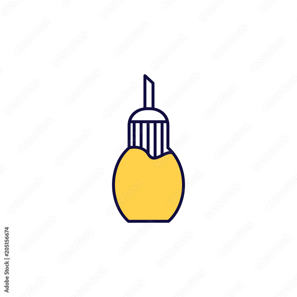 Aufkleber sugar bowl icon. element of simple colored web icon for mobile concept and web apps. isolated sugar 