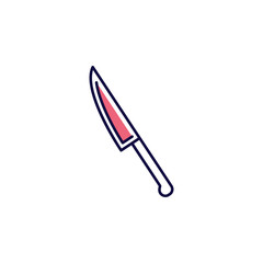 kitchen knife icon. Element of simple colored web icon for mobile concept and web apps. Isolated kitchen knife icon can be used for web and mobile. Premium icon