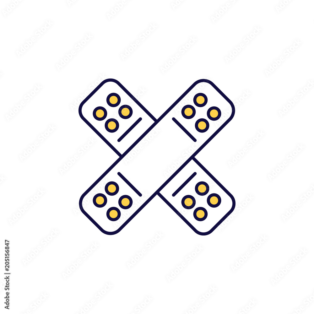 Aufkleber patch icon. element of simple colored web icon for mobile concept and web apps. isolated patch icon 