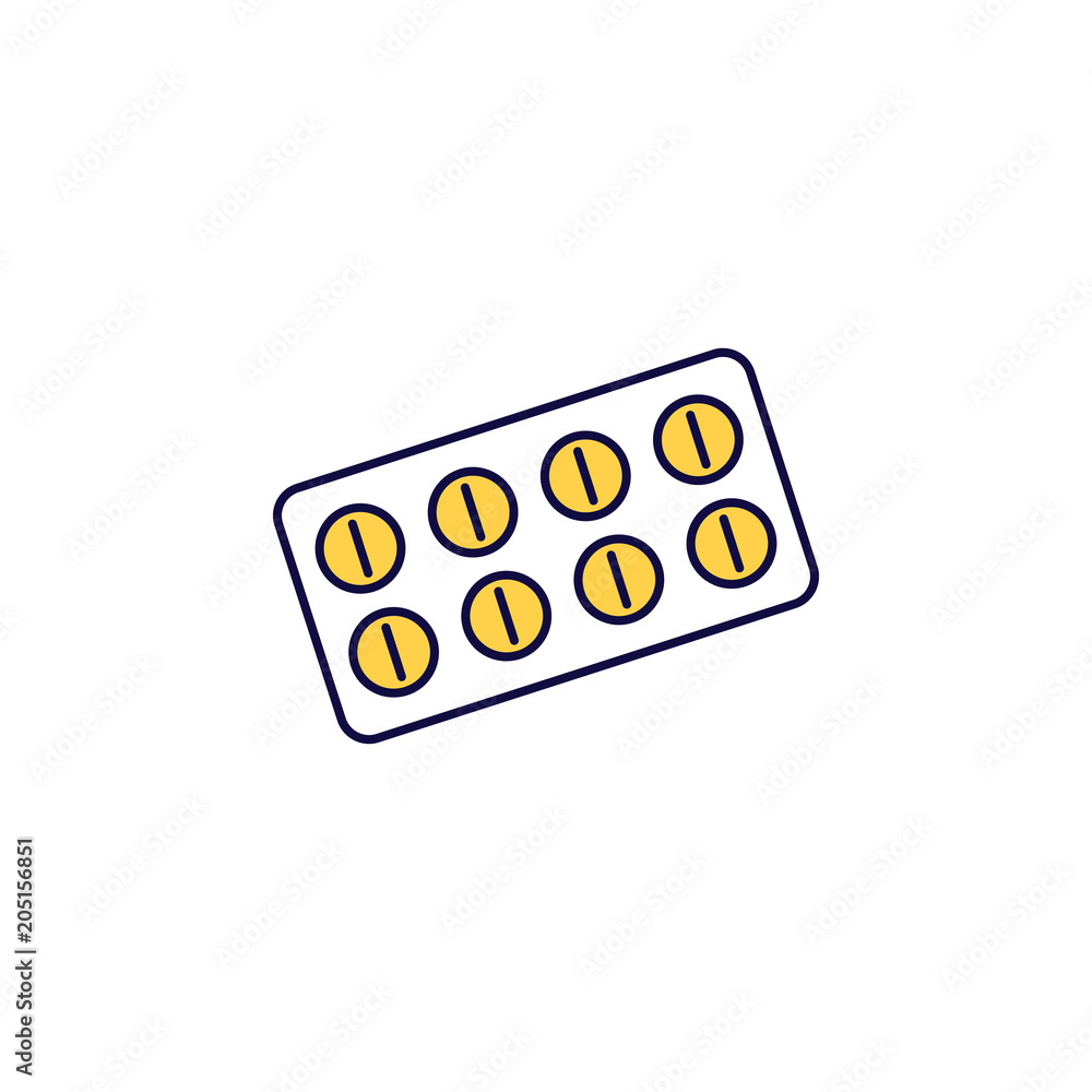 Poster medicine icon. element of simple colored web icon for mobile concept and web apps. isolated medicine