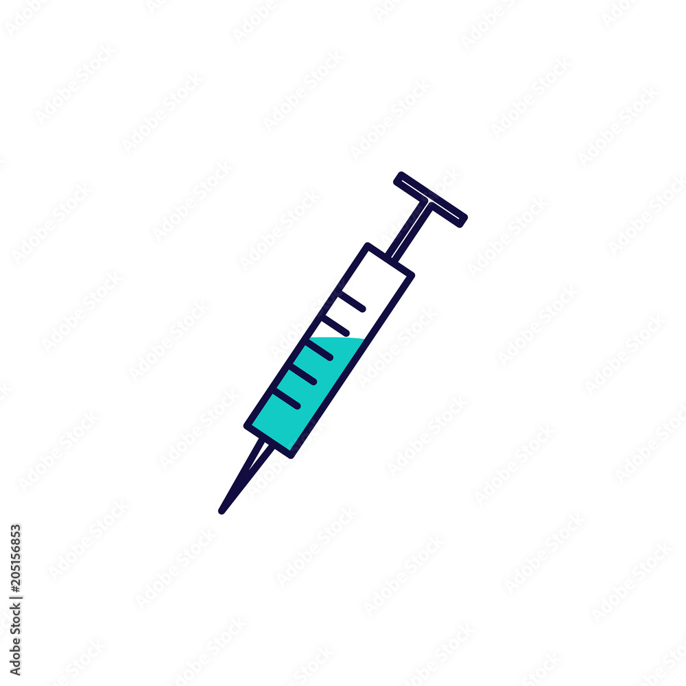 Poster syringe icon. element of simple colored web icon for mobile concept and web apps. isolated syringe i