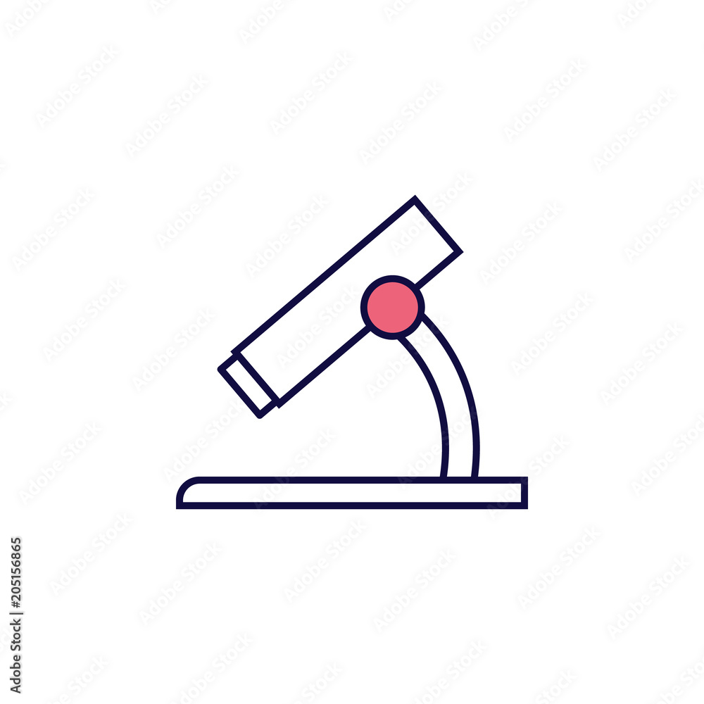 Poster microscope icon. element of simple colored web icon for mobile concept and web apps. isolated micros