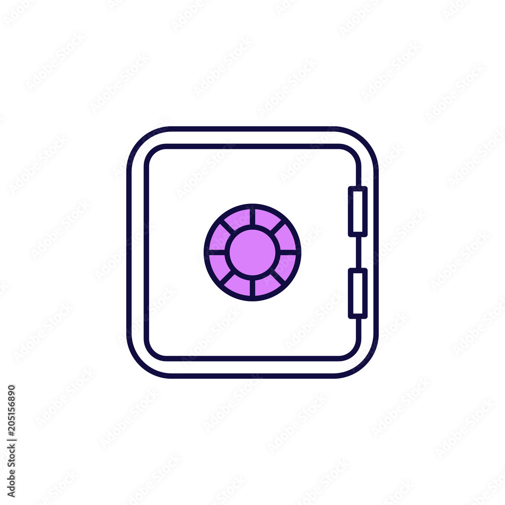 Poster safe icon. element of simple colored web icon for mobile concept and web apps. isolated safe icon ca