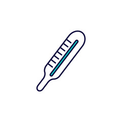 thermometer icon. Element of simple colored web icon for mobile concept and web apps. Isolated thermometer icon can be used for web and mobile. Premium icon