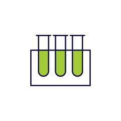 laboratory test tubes icon. Element of simple colored web icon for mobile concept and web apps. Isolated laboratory test tubes icon can be used for web and mobile. Premium icon