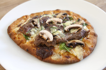 Steak and Mushroom Flatbread