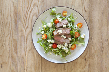 Steak Salad with Blue Cheese