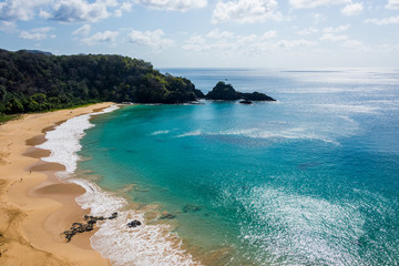Beautiful view of the amazing Fernando de Noronha Island, a real paradise on the bralizian state of Pernambuco, Brazil